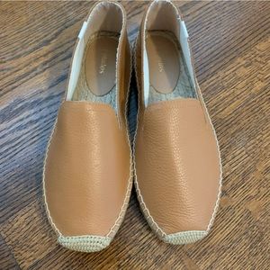 Soludos Leather Platform Smoking Slipper